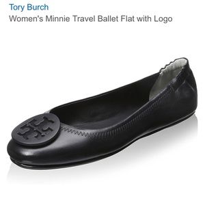 Tory Burch Minnie Travel Ballet with Logo (Flats)